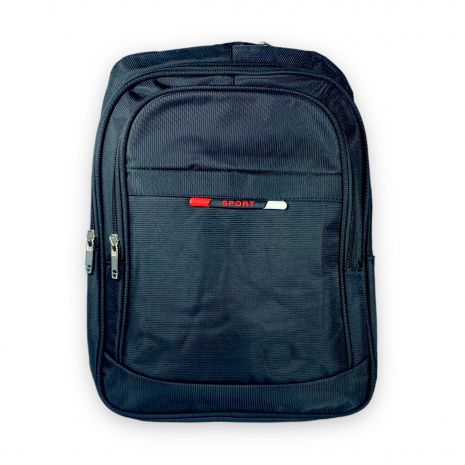 Рюкзак міський 20 л, три відділення, фронтальна кишеня, бічні кишені, розмір 40*30*17 см, чорно-червоний