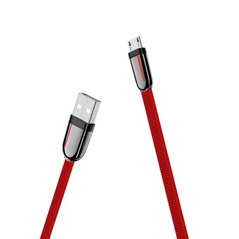 Кабель Hoco U74 USB to MicroUSB 1.2m красный