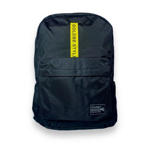 Рюкзак міський Goldbe, 20 л одне відділення, бічні кишені, фронтальна кишеня, розмір 43*30*14 см чорно-жовтий