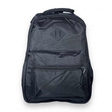 Рюкзак JU XILONG 20 л, два відділення, бічні кишені, фронтальна кишеня, USB вхід, розмір 45*30*15 см, чорний