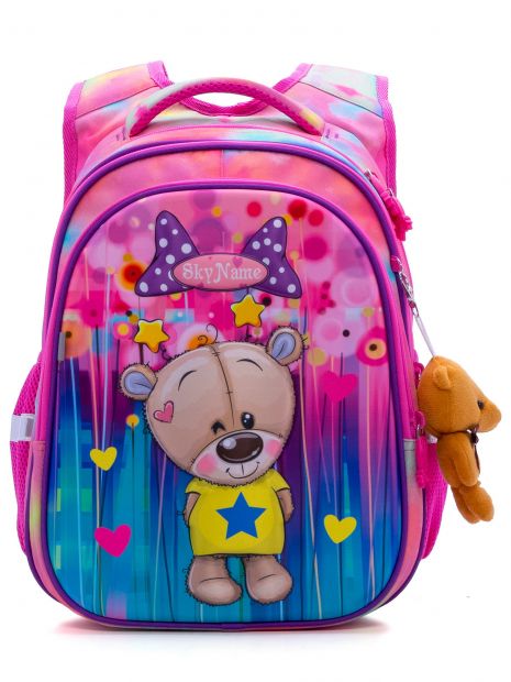Рюкзак Winner one/SkyName R1-011, дитячий, три відділення, додаткові кишені, розмір: 37*30*16см, рожевий