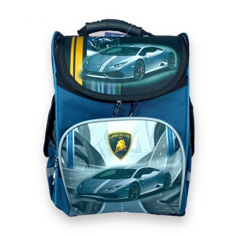 Шкільний рюкзак Space для хлопчика, ​1 відділення, бічні кишені, розмір: 33*28*15 см, з машиною