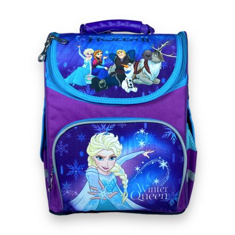 Шкільний рюкзак Space для дівчинки, ​одне відділення, бічні кишені, розмір: 33*28*15 см, Холодне серце
