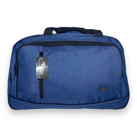 Дорожня сумка Favor, одне відділення, фронтальні кишені, знімний ремінь, ніжки на дні, розмір 56*35*21см синя