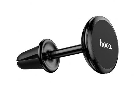 Автодержатель Hoco CA69 Sagesse aluminum alloy long air-outlet magnetic Чёрный