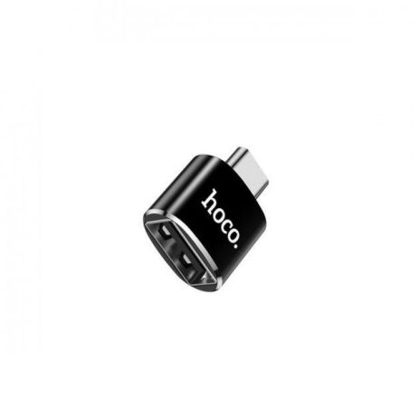 Адаптер переходник Hoco UA5 Type-C to USB 2.0 (F) черный