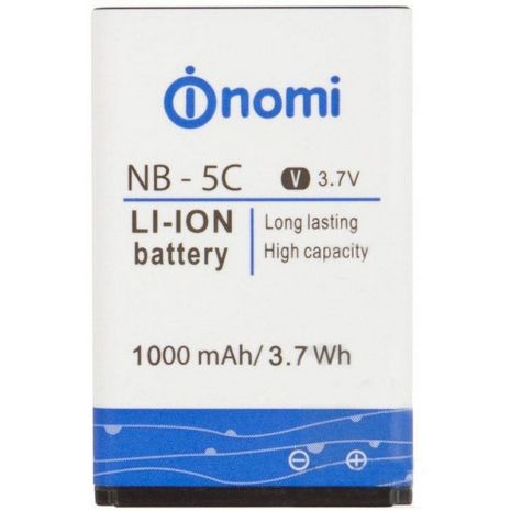 Аккумулятор для Nomi NB-5C/NB-177 (i177, i180, i181, i182) 1000 mAh [Original PRC] 12 мес. гарантии
