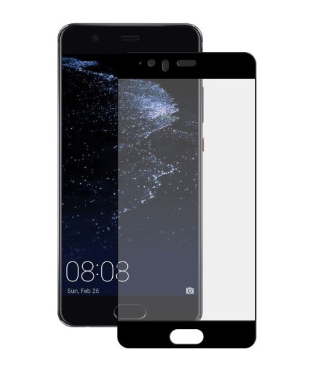 Защитное стекло Full screen PowerPlant для Huawei P10 Plus Black