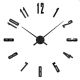 3D Настінний годинник 130 см NC (Чехія) Арабські4-B великі чорні