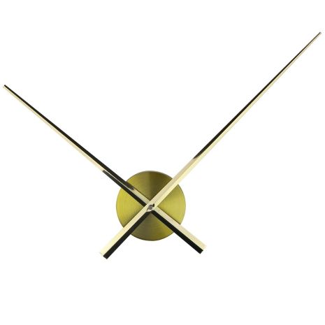 Великі стрілки (39/31 см) з годинниковим механізмом золотисті [Метал]
