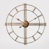 Часы настенные Ti-Time (50 см) лофт Loft7-B-500 металлические золотистые