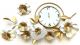 Шикарний великий настінний годинник "Суцвіття Золоте" (93х48 см) у вітальню
