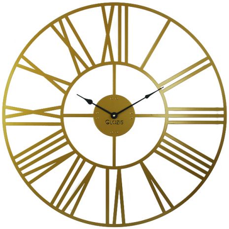 Настенные Часы металлические Glozis Cambridge Bronze Кэмбридж бронза (70 cм) [Металл, Открытые, Цвета]