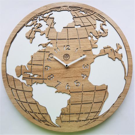 Часы настенные Ti-Time (45 см) Лофт5 [МДФ] бежевые