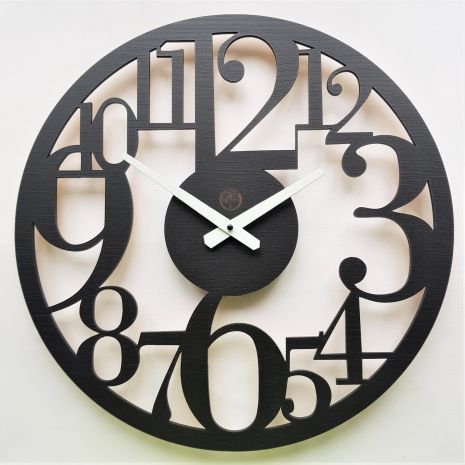 Настінний годинник Ti-Time (45 см) Лофт2 [МДФ] чорний