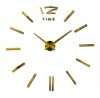 3D Настінний годинник 130 см NC (Чехія) Палички-G великі золотисті