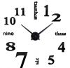 Часы настенные 3D 130 см NC (Чехия) Надписи-B большие черные