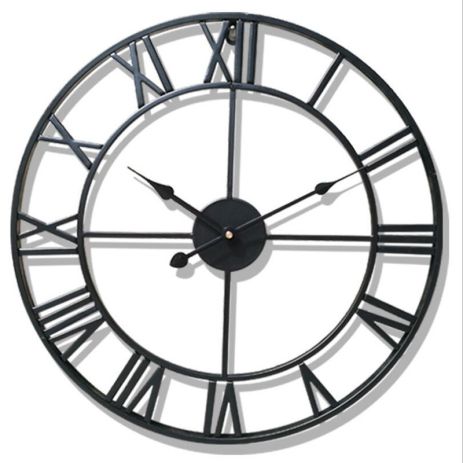 Часы настенные Ti-Time (50 см) лофт Loft3-B-500 металлические Черный