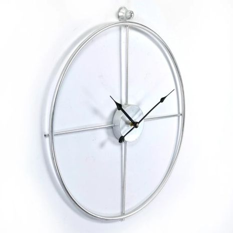 Часы настенные Ti-Time (55х52 см) лофт Loft5 металлические серебристые