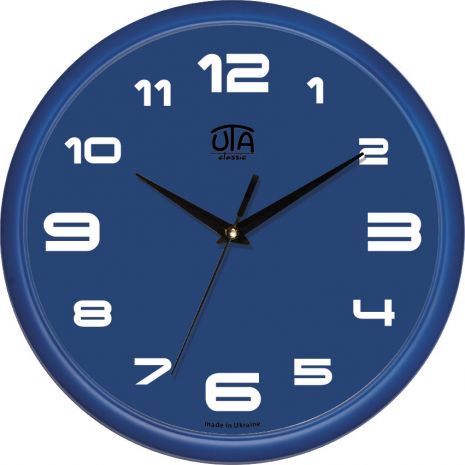 Оригинальные настенные часы (30 cм) UTA-01-BL-79 синие