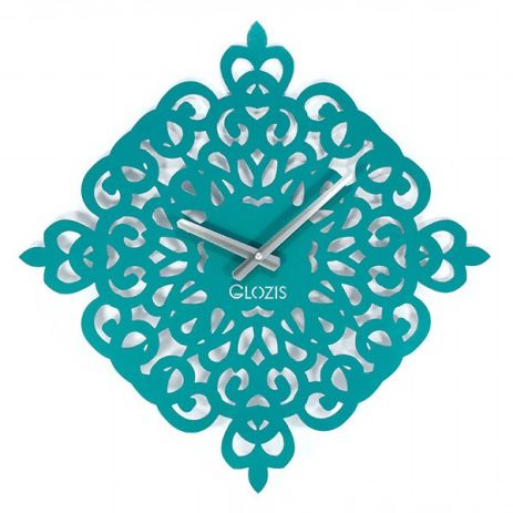 Дизайнерские часы металлические Glozis-B-011 Arab Dream Арабская Мечта голубые/бирюзовые (50 см) [Металл,