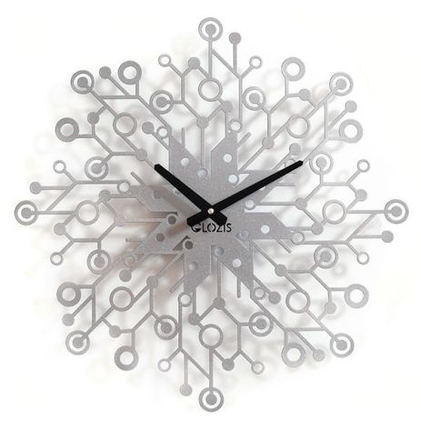 Дизайнерський годинник металевий Glozis-B-014 Galaxy Галактика білий (50 см) [Метал, Відкритий, Кольори]