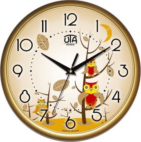 Настінний годинник дитячий (30 cм) UTA-01-G-31