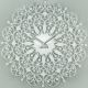 Настенные Часы металлические Glozis Ajur Ажюр белые (50 см) [Металл, Открытые, Цвета]