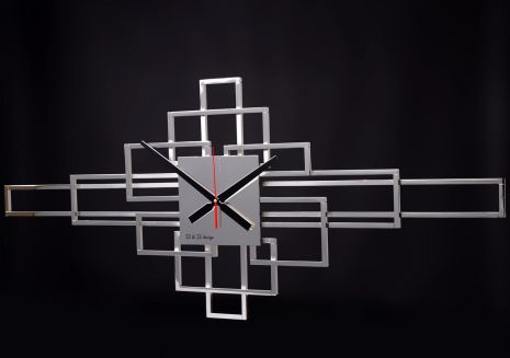 Настенные кованые часы (110х50 см) B&B-11-Level металлические