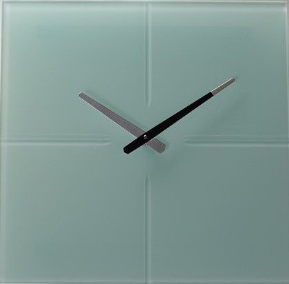 Незвичайний настінний годинник (40 см) SPG QUADRO білий [Скло]