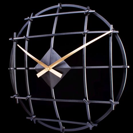 Настенные часы (70 см) лофт B&B-13-Rondo металлические