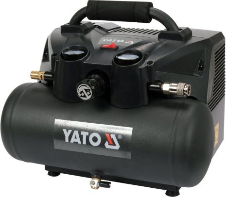 Компрессор аккумуляторный 36 В (2х18В), 800 Вт, давление ≤ 8 Bar, под.воздух-98 л/мин, ресивер-6 л Yato YT-23241
