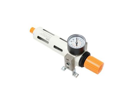 Фильтр-регулятор с индикатором давления для пневмосистемы "Profi" 1/4"(пропускная способность:1300 л/мин,16bar, температура воздуха: 0° до 60°,5мк) ROCKFORCE RF-702214