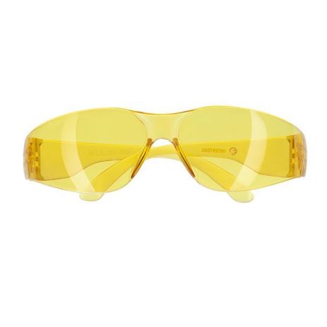 Очки защитные желтые, материал линз поликарбонат, материал дужек поликарбонат, защита от удара INTERTOOL SP-0084