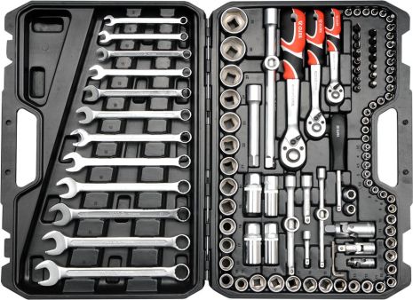 Набор инструментов для автомобиля в чемодане 111 ед. Yato YT-38831