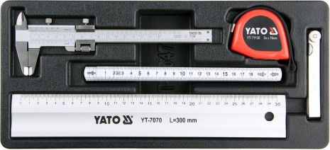 Вклад до инструментального шкафа : измерительные инструменты, 5 шт. Yato YT-55474
