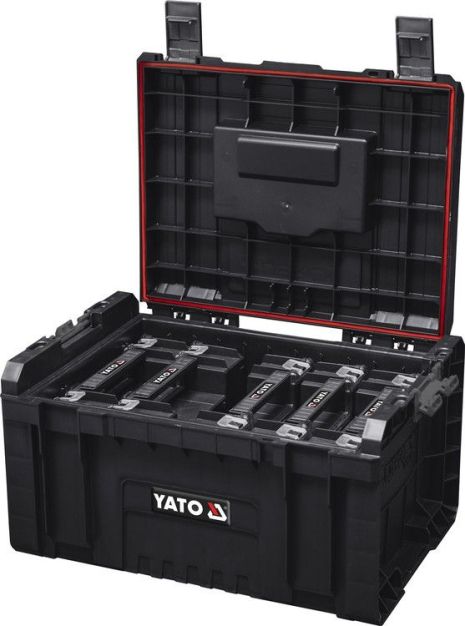 Ящик с 5 секциями для органайзеров 240х450х320 мм, 23В для складных модулей S12, S1 Yato YT-09163