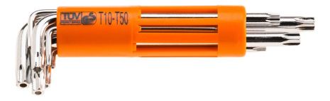 Набор ключей Torx с отверстием T10-T50 8 ед. NEO 09-524
