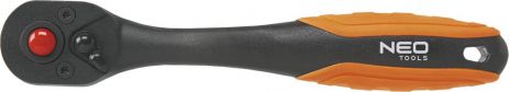 Трещотка изогнутая 1/2", 250 мм CrMo, 72 зубца NEO 08-511