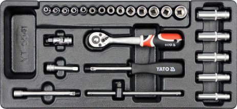 Ложемент вставка для инструментального ящика с инструментом под 1/4'' 25 шт. Yato YT-5541