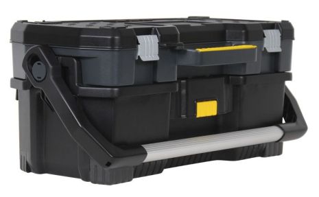 Открытый профессиональный пластмассовый ящик для инструмента со съемным кейсом "" 24" STANLEY 1-97-506