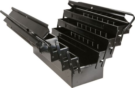 Скринька для інструментів 55 x 20 x 27 см, металева, 7-секційна, маса 5.5 кг Topex 79R102