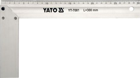 Угольник столярный алюминиевый 300 мм Yato YT-7081