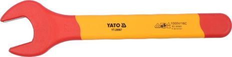 Ключ рожковый диэлектрический VDE 1000В 27 мм Yato YT-20967