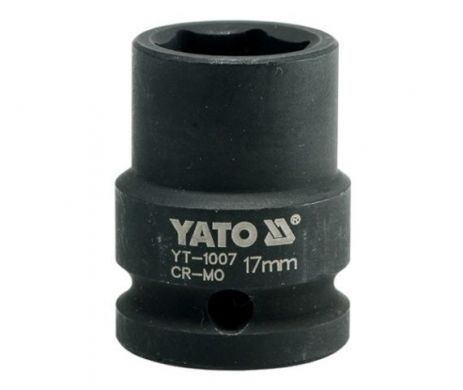 Головка торцевая ударная шестигранная 1/2" 17 мм Yato YT-1007