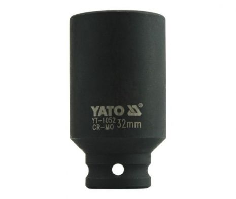 Головка торцевая ударная шестигранная удлиненная 1/2" 32 мм Yato YT-1052