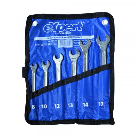Набор ключей рожково-накидных в капроновой сумке eXpert Miol E-51-706