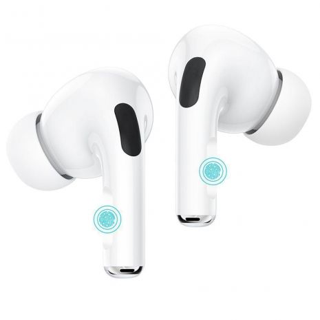 Бездротові навушники Hoco EW04 Plus, TWS Bluetooth 5.1, з мікрофоном, вакуумні, білі