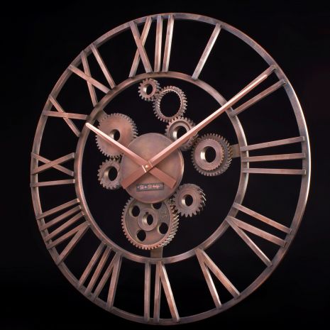 Часы настенные (50 см) лофт B&B-10 Industrial металлические