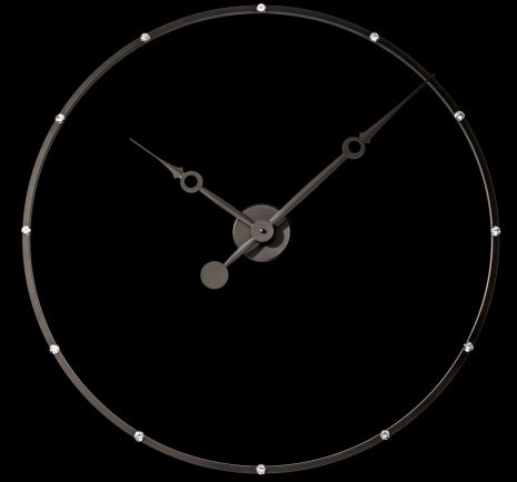 Часы настенные (70 см) лофт B&B-06-Crystal металлические